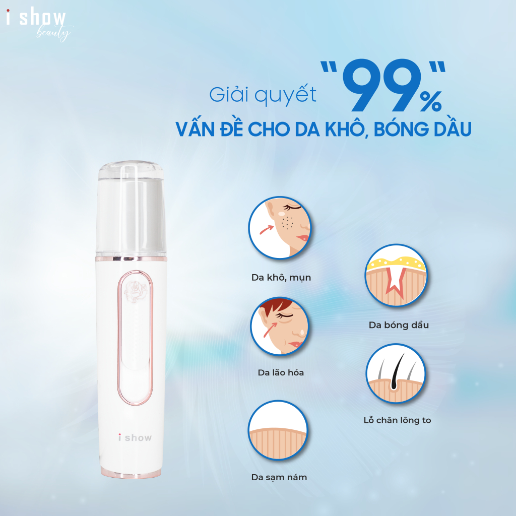 Ảnh Máy Phun Khoáng Tạo Ion I SHOW Cấp Ẩm Đưa Dưỡng Chất Thấm Sâu Vào Da Giúp Da Ngậm Nước Và Ẩm Mịn 2