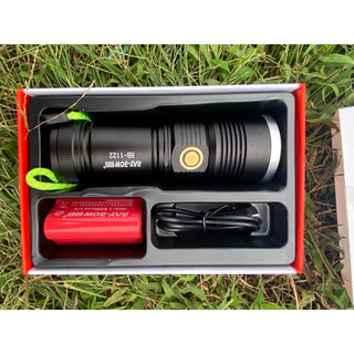Đèn pin cầm tay siêu sáng RAY BOW 1122 chiếu xa 500 m có ZOOM xa gần chống nước , sạc ngược cho điện thoai L