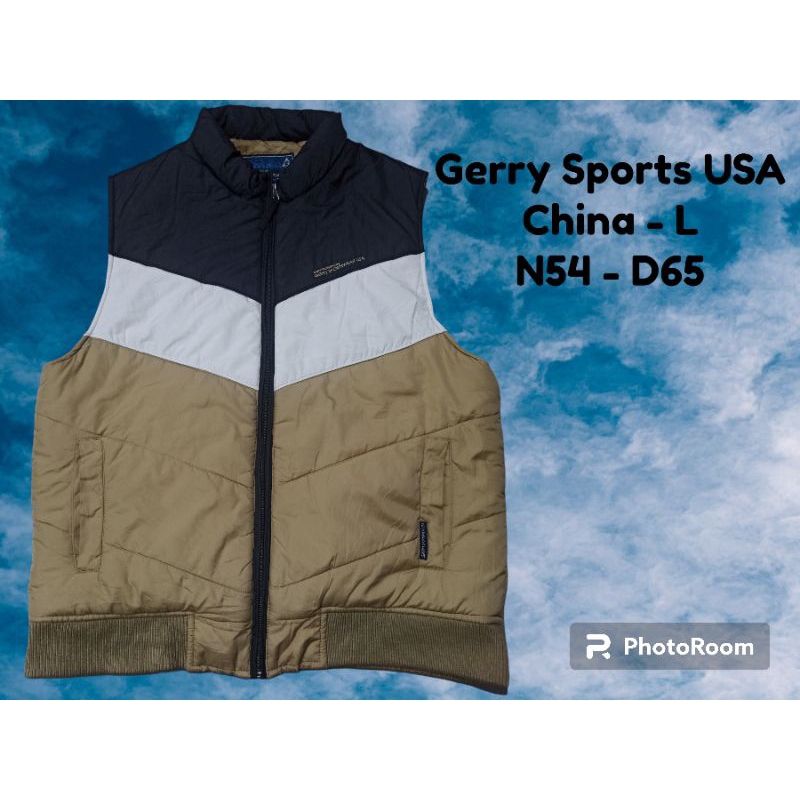 [2HAND] Áo Khoác gile phao Gerry Sportswear USA | Shopee Việt Nam
