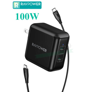 Bộ sạc 100W USB-C RAVPower 100W gan II thế hệ 2 Duo cổng sạc tường