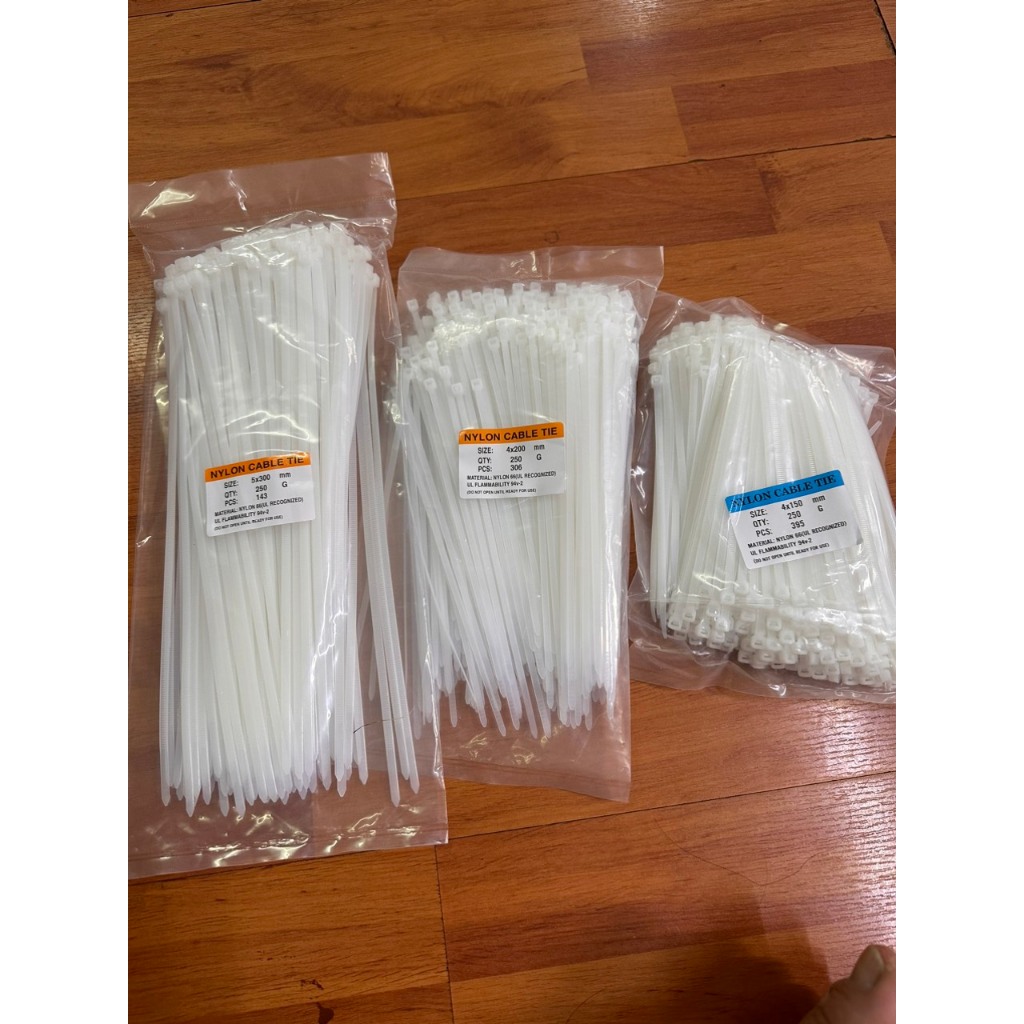 Dây rút nhựa thít nhựa lạt đen trắng 15cm 20cm 25cm 30cm 35cm 40cm 45cm ...