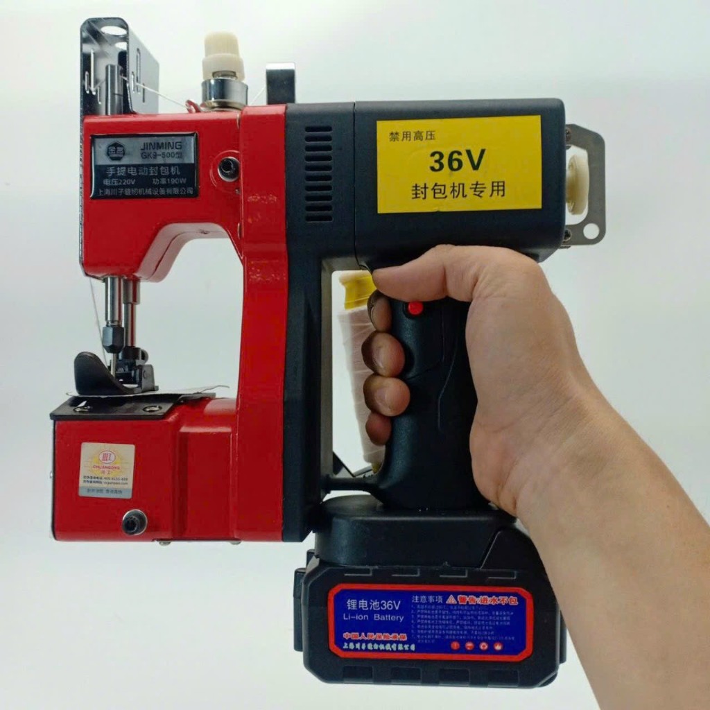 Máy Khâu Bao Cầm Tay Pin Sạc GK9-500 Hãng JIMMING – Tặng  Kim & 1 Cuộn Chỉ Khi Đặt Hàng