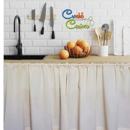 Rèm bếp, rèm che tủ kệ vải thô họa tiết vintage. rèm dán tường phong cách Hàn Quốc