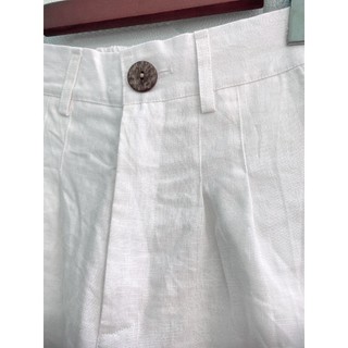 [JUNE LINEN] QD03. Quần dài 100% LINEN ống rộng lưng cao, có ly cho nữ, Lưng sau có thun.