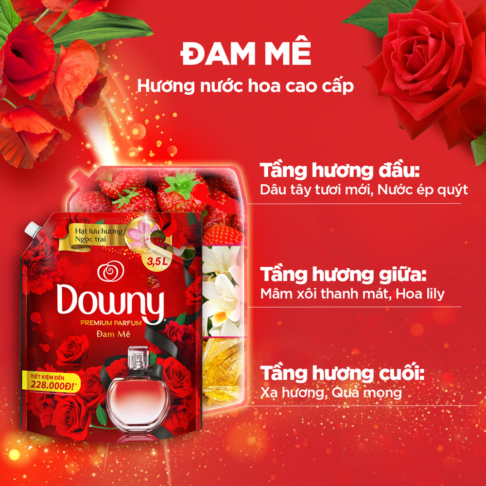 Ảnh Combo 3 Nước Giặt ARIEL Downy Nắng Sớm 3.2KG, Nước Xả Vải DOWNY Đam Mê 3.5L & Xịt Vải DOWNY Đam Mê 370ml 2