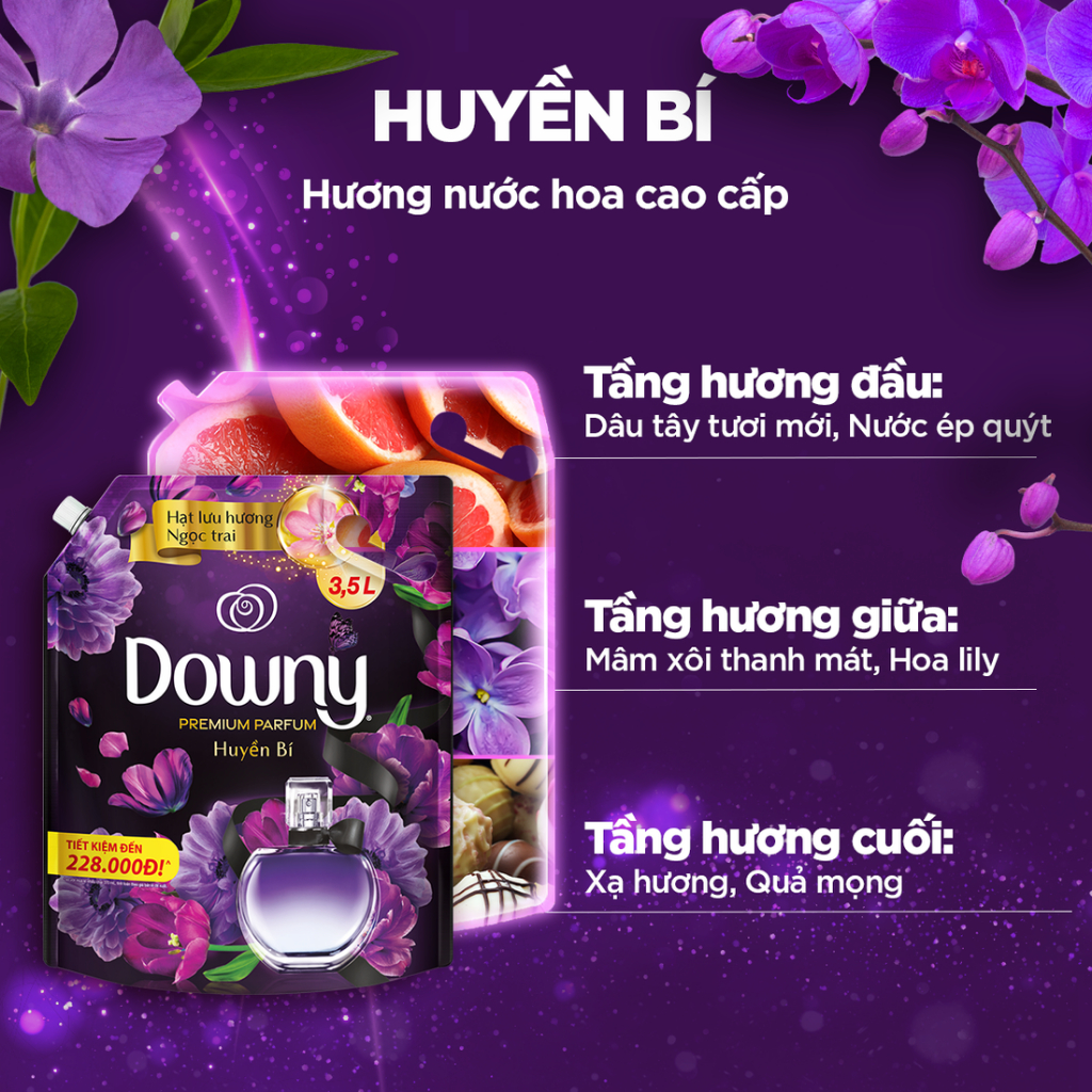 Ảnh Combo 3 Nước Giặt ARIEL Downy Nắng Sớm 4.1KG, Nước Xả Vải DOWNY Huyền Bí 3.5L & Sáp Thơm AMBI PUR 180G Oải Hương 2