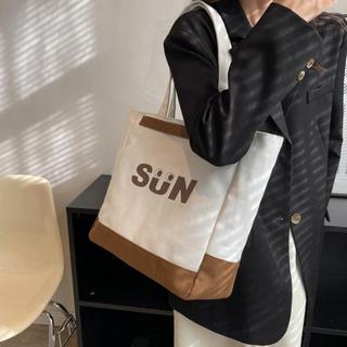 Túi tote đeo vai nữ vải canvas có ngăn phụ phối tay cầm thời trang phong cách ulzzang TT11