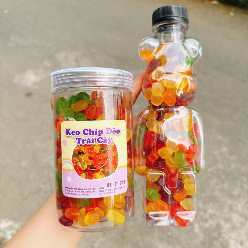 KẸO CHIP DẼO TRÁI CÂY ĐÀI LOAN hộp 500g/Gấu380G