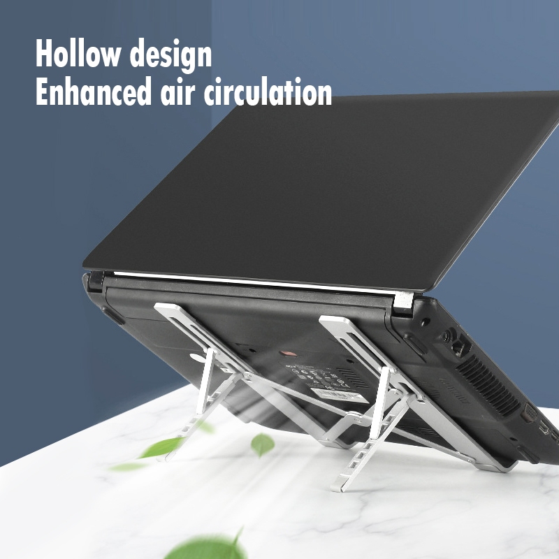 Giá đỡ Laptop, Giá đỡ tản nhiệt máy tính, Gia kê MacBook, kệ đỡ máy tính tản nhiệt, gấp gọn, chất liệu nhôm cao cấp
