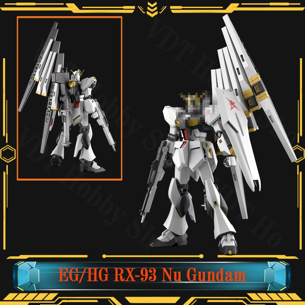 Mô hình gunpla HG RX-93 Nu Gundam + Fin Funnel | Shopee Việt Nam