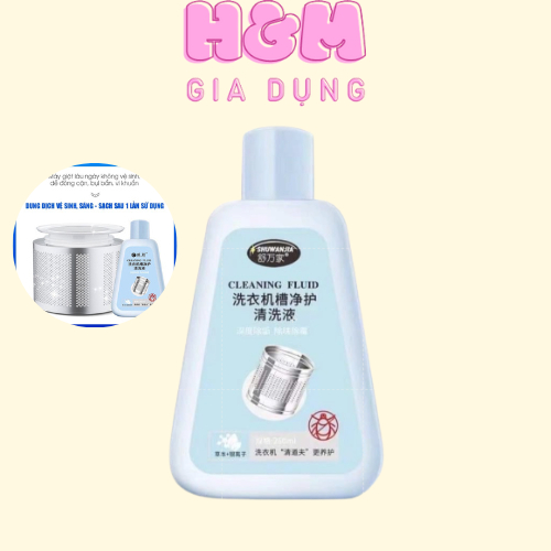 Nước tẩy lồng máy giặt CLEANING dùng cho máy giặt cửa trên và cửa dưới [hỏa tốc]