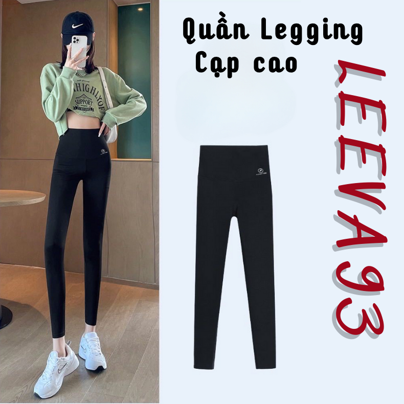 Quần Legging cạp cao định hình nâng mông xuất Hàn