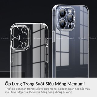 Ốp Lưng Siêu Mỏng Memumi Cho iPhone 17 Pro Max Trong Suốt Bọc Camera