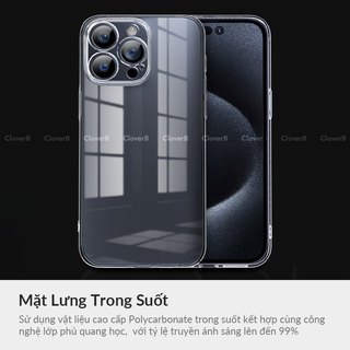 Ốp Lưng Siêu Mỏng Memumi Cho iPhone 17 Pro Max Trong Suốt Bọc Camera