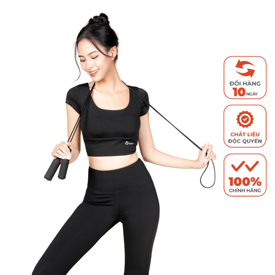 Đồ Tập Yoga tập gym nữ Livan Yowin gồm Áo Bra & Quần Legging Kèm Đệm Ngực