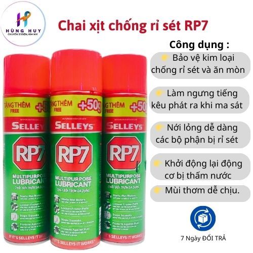 RP7 - Chai Xịt Chống Rỉ Sét và Bôi Trơn đa dụng 175g / 350g ( Gía Siêu ...