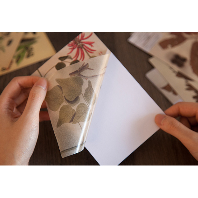 Sticker và giấy nền vintage set 10 tấm dán sổ tay DIY Crafts, Scrapbook, Journal, Diary, Planner HD233 - K78.