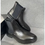 Giày Chelsea Boots Đế Cao Da Thật Kiểu Giày Tây Nam Công Sở Cao Câp, Giày Boot Nam Làm Từ Da Bò Nappa Đế Cao Su Đúc Tăng — ảnh 4