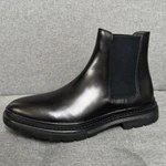 Giày Chelsea Boots Đế Cao Da Thật Kiểu Giày Tây Nam Công Sở Cao Câp, Giày Boot Nam Làm Từ Da Bò Nappa Đế Cao Su Đúc Tăng — ảnh 8