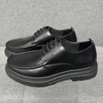Giày derby classic da bò nguyên tấm mũi giày được khâu viền khỏe khoắn kiểu dáng giày tây nam công sở đế cao su khâuviền — ảnh 6