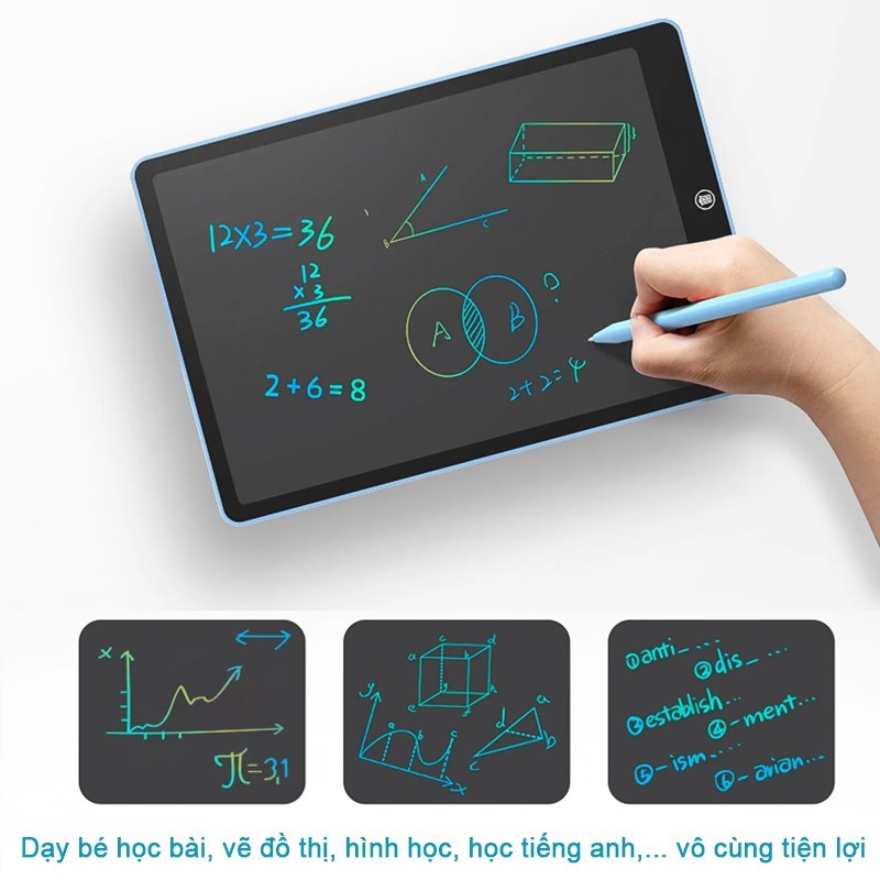 Ảnh Bảng viết vẽ tự xóa điện tử đa sắc cỡ lớn 19 inch màn hình LCD kèm bút T19 2