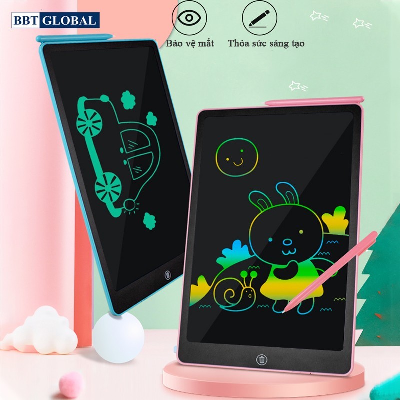 Ảnh Bảng viết vẽ tự xóa điện tử đa sắc cỡ lớn 19 inch màn hình LCD kèm bút T19 3