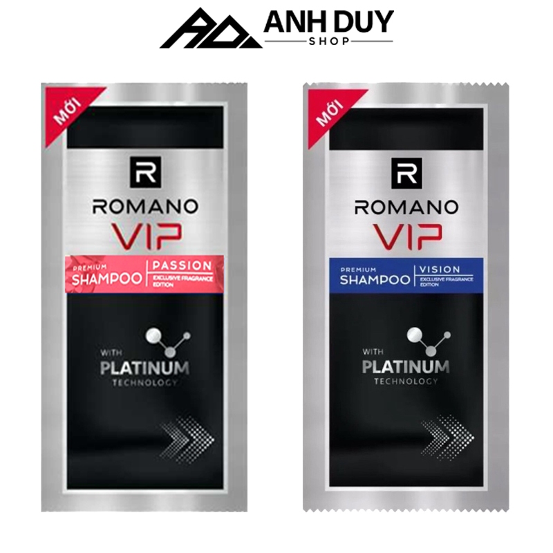 Dây 12 Gói Dầu Tắm Gội 2 trong 1 ROMANO VIP Hương Nước Hoa ANH DUY SHOP ...