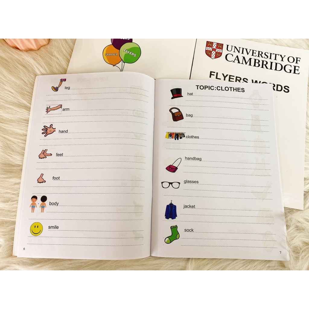 Ảnh Vở luyện viết Cambridge Starter words review 1