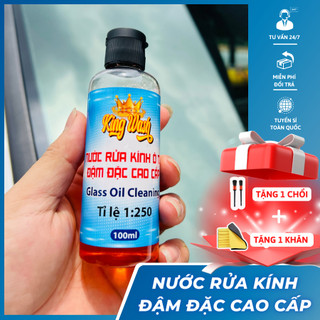 Chai nước rửa kính ô tô đậm đặc KING WASH 100ml dùng được 7 lần