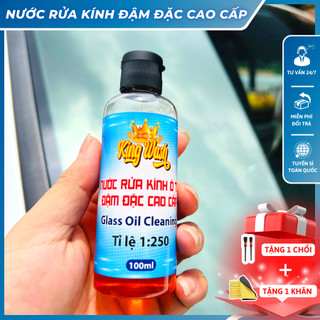 Chai nước rửa kính ô tô đậm đặc KING WASH 100ml dùng được 7 lần