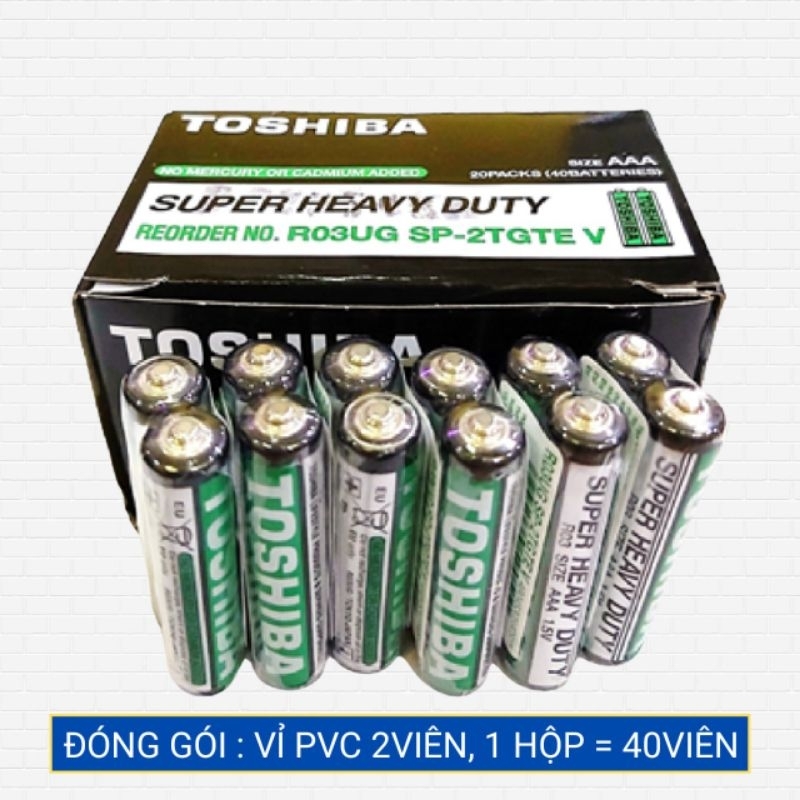 Pin Toshiba R03UG SP-2TGTE Pin AAA 3A 1.5v | Shopee Việt Nam