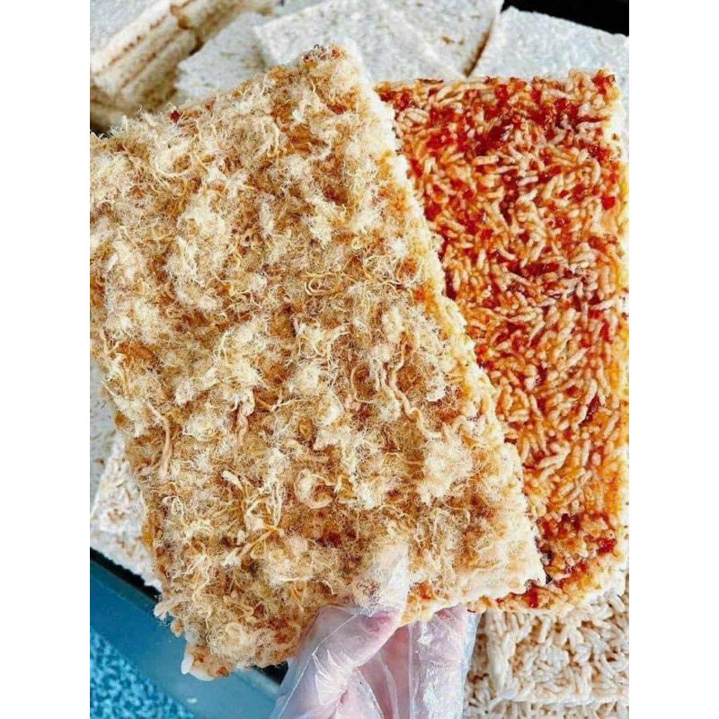 CƠM CHÁY SIÊU CHÀ BÔNG SIÊU NGON - MIẾNG VUÔNG [COMBO 3 GÓI 600G]