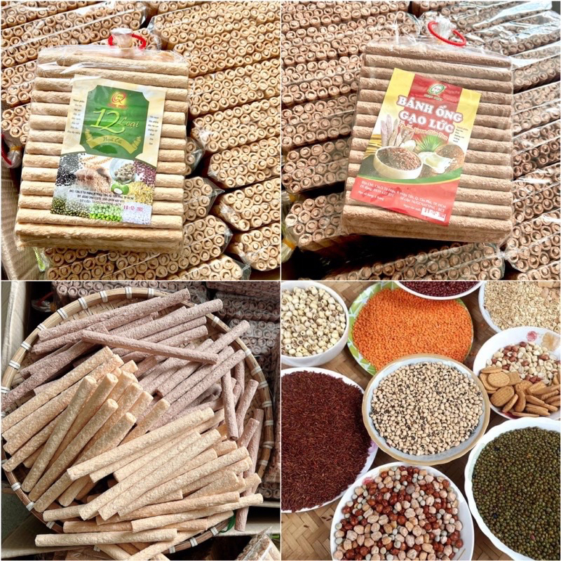 Bánh ống gạo dinh dưỡng 60 ống | Shopee Việt Nam