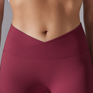 Quần dài thể thao tập gym,yoga nữ cạp V dệt kim(mã 627dai)