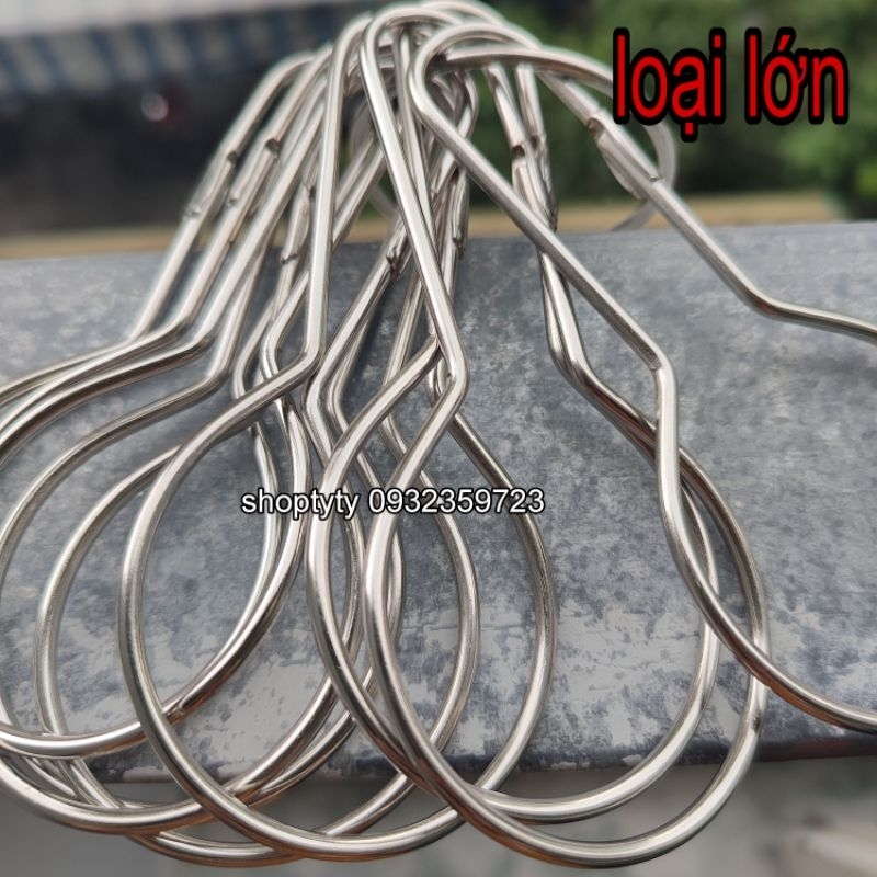 ( Túi 10 cái) Móc Treo Rèm, Hàng Hóa Vật Dụng Gia Đình Inox - Mẫu Khoen ...