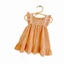 XẢ SIZE NHÍ Váy Đầm Bé Bernie Màu Cam Đất Gái 1-2 Tuổi Cotton Ren Thêu Hoa Siêu Mềm Mát Thấm Hút Tốt
