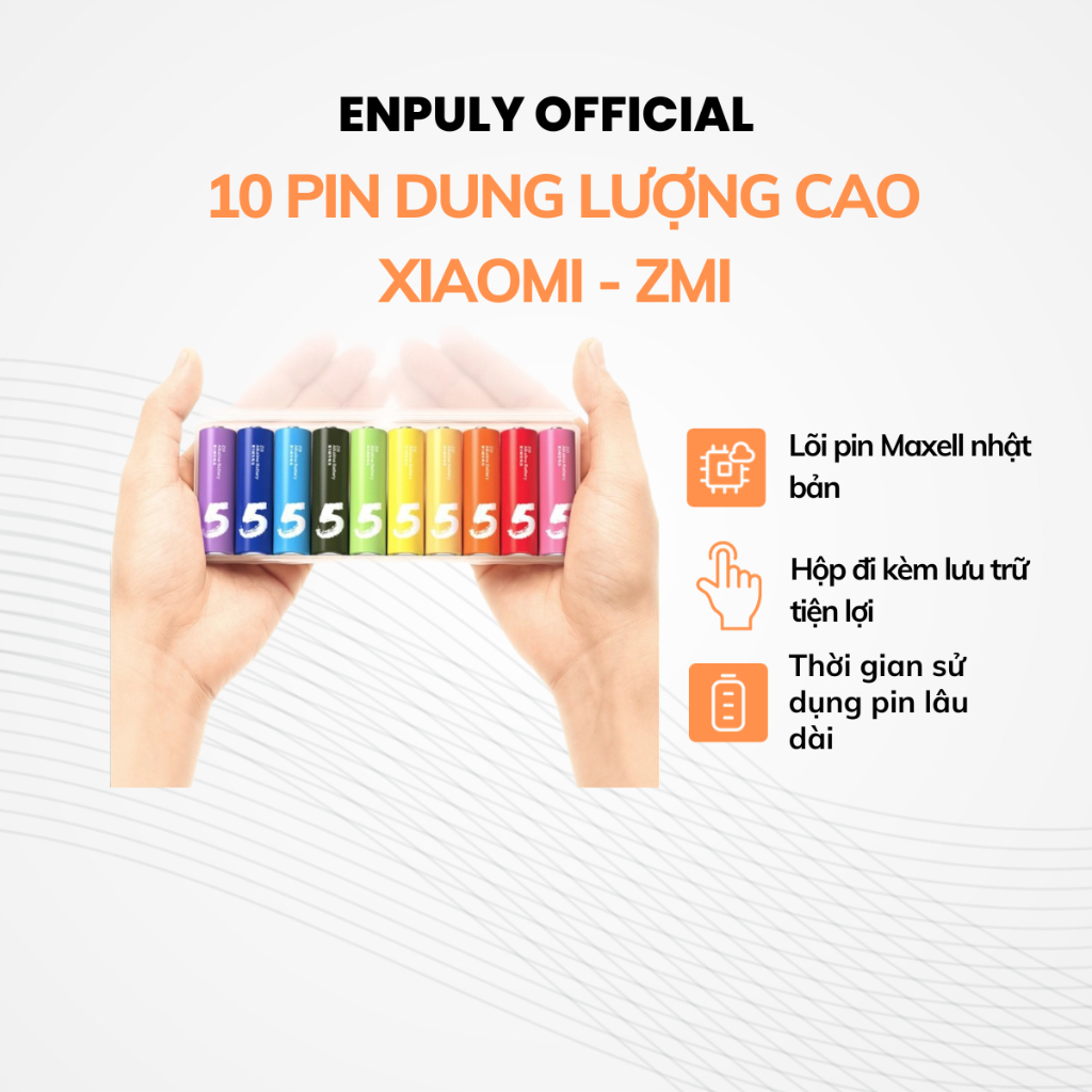 Pin Xiaomi ZMI Rainbow 5 AA và 7 AAA vỉ 10 viên - Pin AA/AAA Xiaomi ...