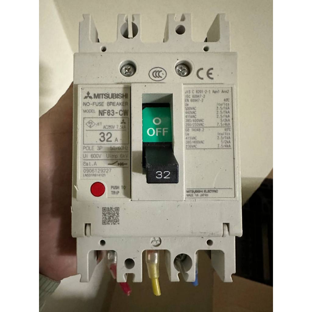 Aptomat 3 Pha Nhật tháo tủ,MCCB 3 Pha Mitsubishi 20A-30A-40A-50A-60A ...