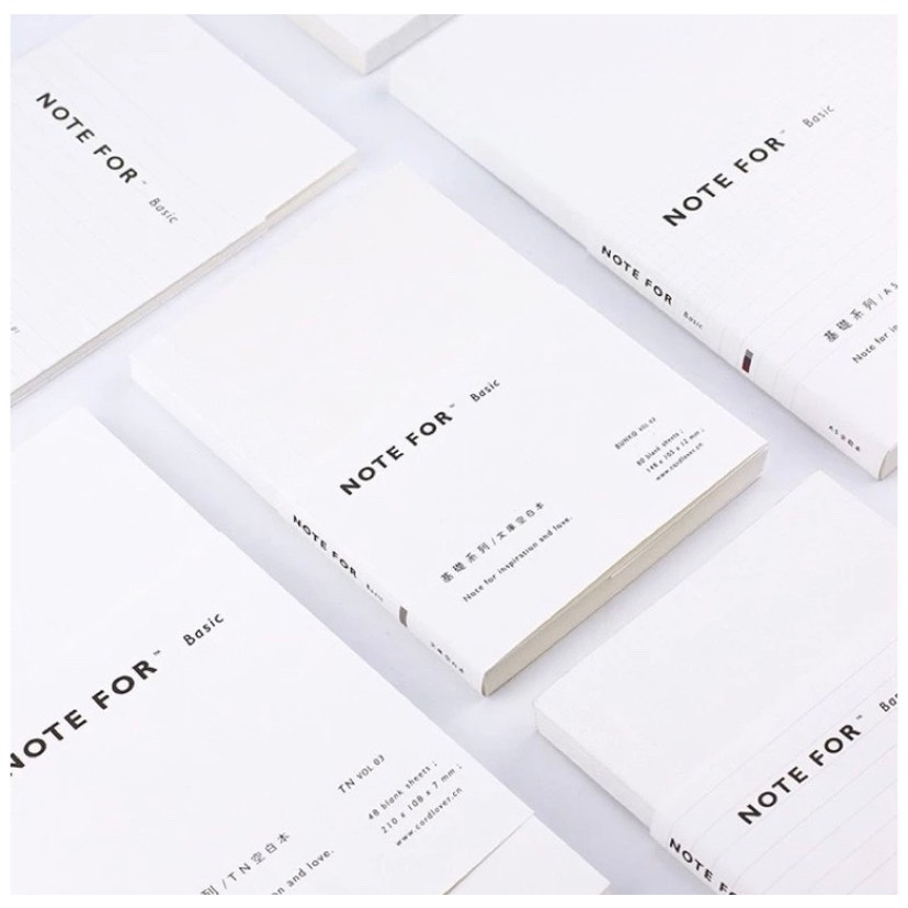 Sổ tay Note For Basic khổ giấy A5 A6 | Shopee Việt Nam