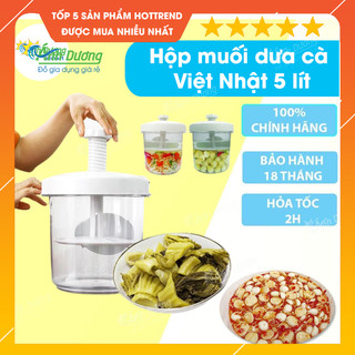 Hộp nhựa muối dưa cà Việt Nhật 5 lít