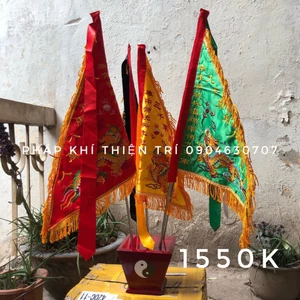 Bộ Cờ Ngũ Long Đại (Cờ + Đế)