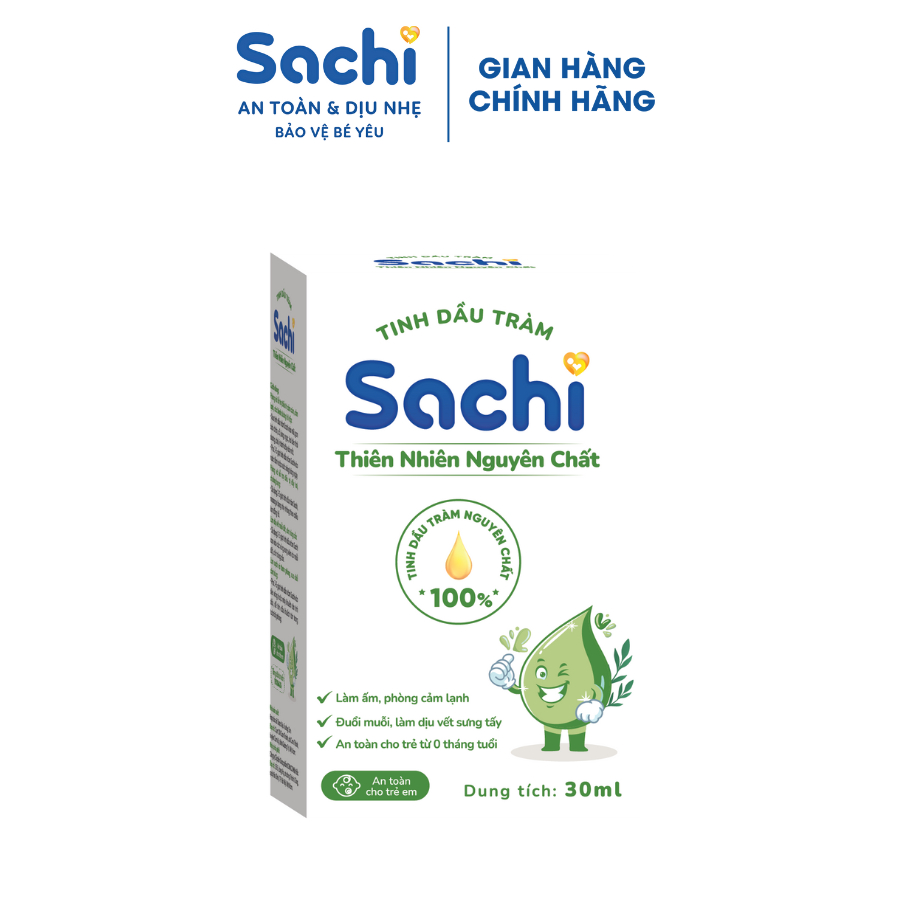 Ảnh Tinh Dầu Tràm Nguyên Chất Sachi Giúp Làm Ấm Cơ Thể, Giảm Chướng Bụng, Đầy Hơi, An Toàn Cho Trẻ 30ml 1
