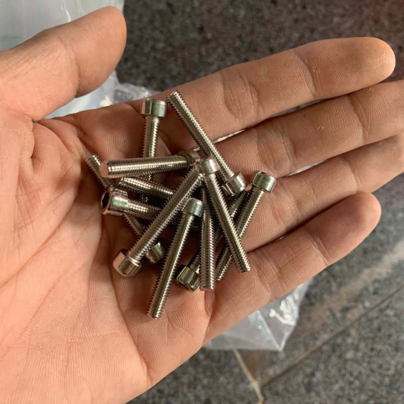 Ốc inox 201 đầu lục giác M5 nhiều kích thước | Shopee Việt Nam
