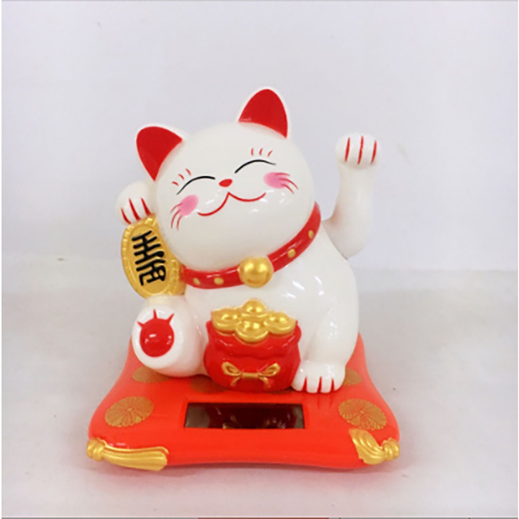 Mèo Thần Tài Vẫy Tay Bằng Năng Lượng Mặt Trời
