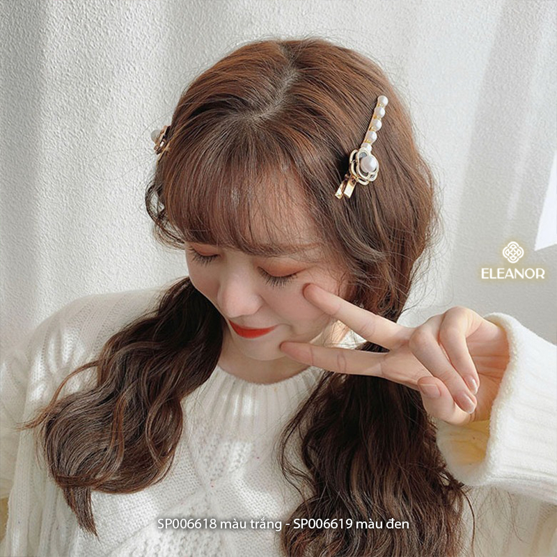 Kẹp tóc nữ Eleanor Accessories đính ngọc nhân tạo kẹp tóc dễ thương phụ kiện tóc 6618