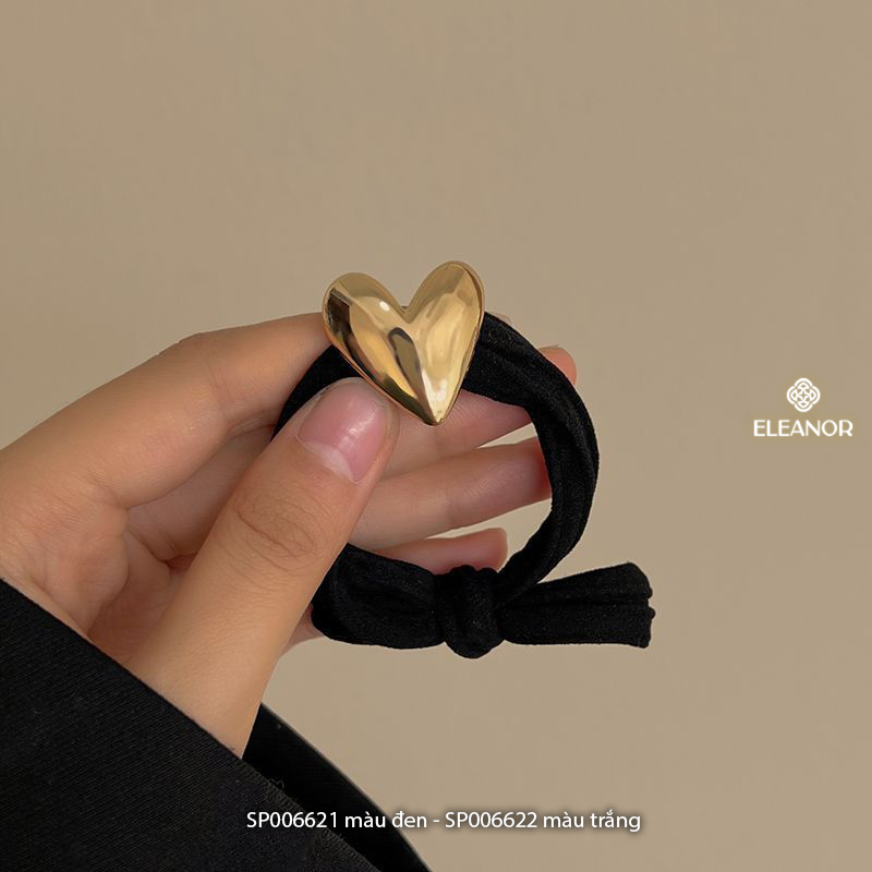 Dây buộc tóc nữ Eleanor Accessories co dãn hình trái tim phụ kiện tóc 6621