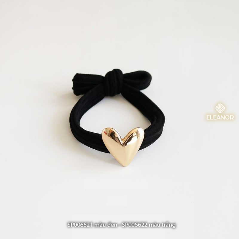Dây buộc tóc nữ Eleanor Accessories co dãn hình trái tim phụ kiện tóc 6621