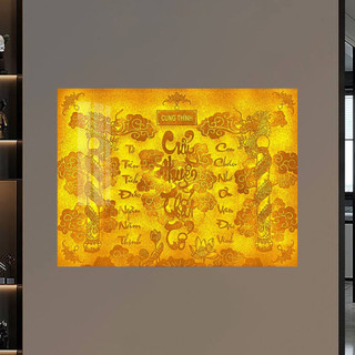 Tranh Treo Tường Bài Vị - Tranh Laminate Tráng Gương Treo Phòng Thờ