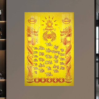 Tranh Treo Tường Bài Vị - Tranh Laminate Tráng Gương Treo Phòng Thờ