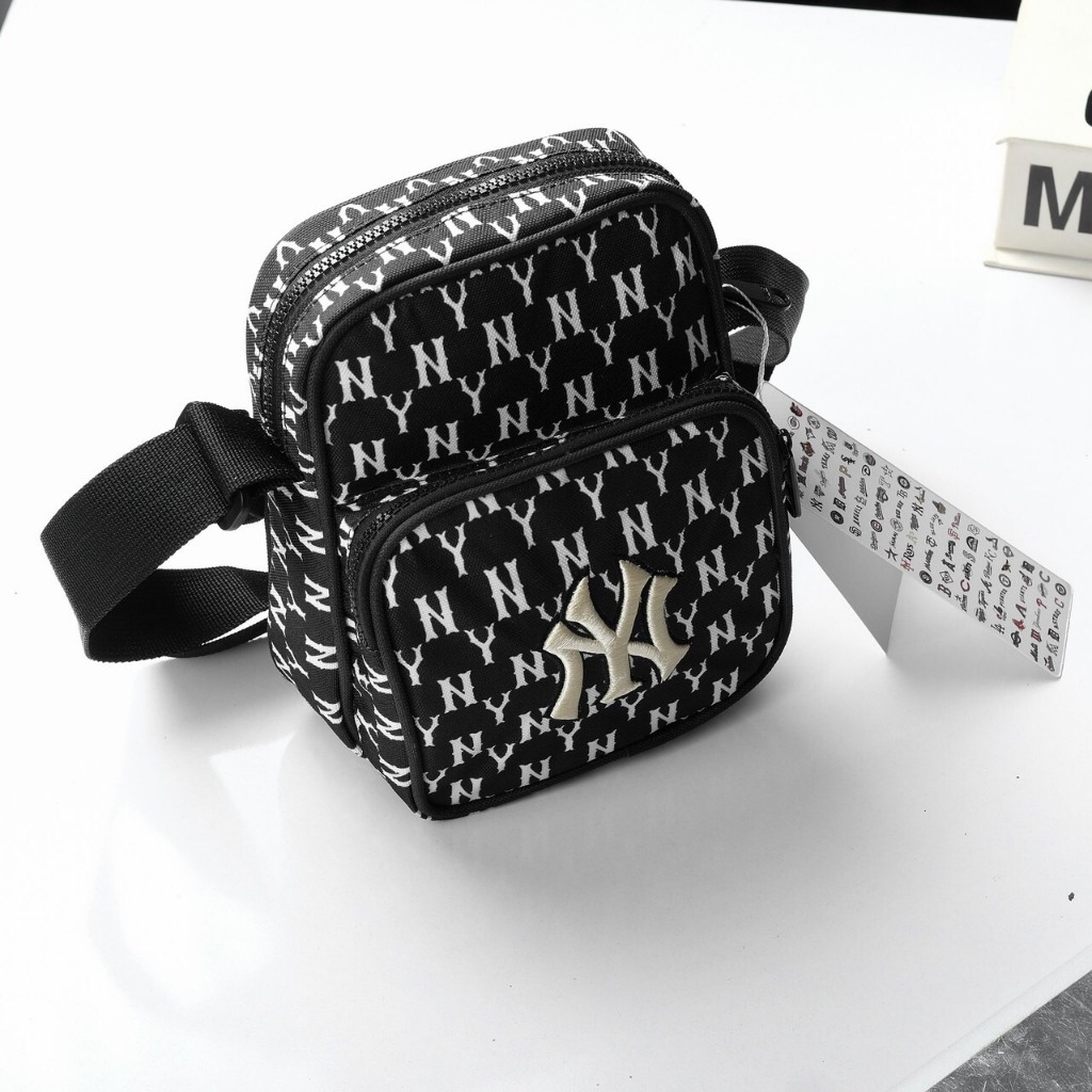 Túi đeo chéo nam nữ NY MLB unisex ulzzang hàn quốc NY đựng ipad đeo hông vai chất da chống nước tốt - shopbalotui